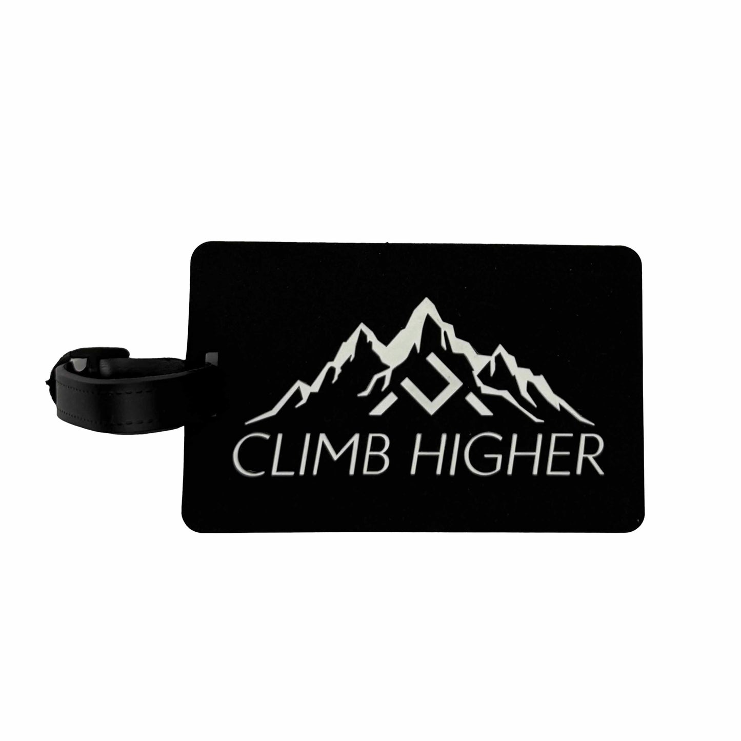 Climb Higher Mind.Visual.perFORMance - Luggage Tag White