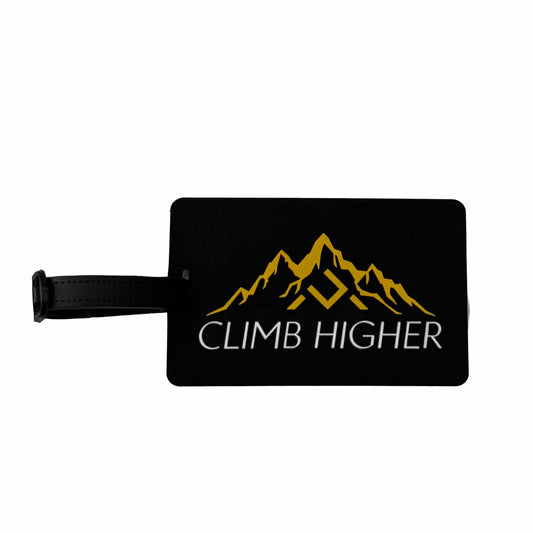 Climb Higher Mind.Visual.perFORMance  - Luggage Tag Gold