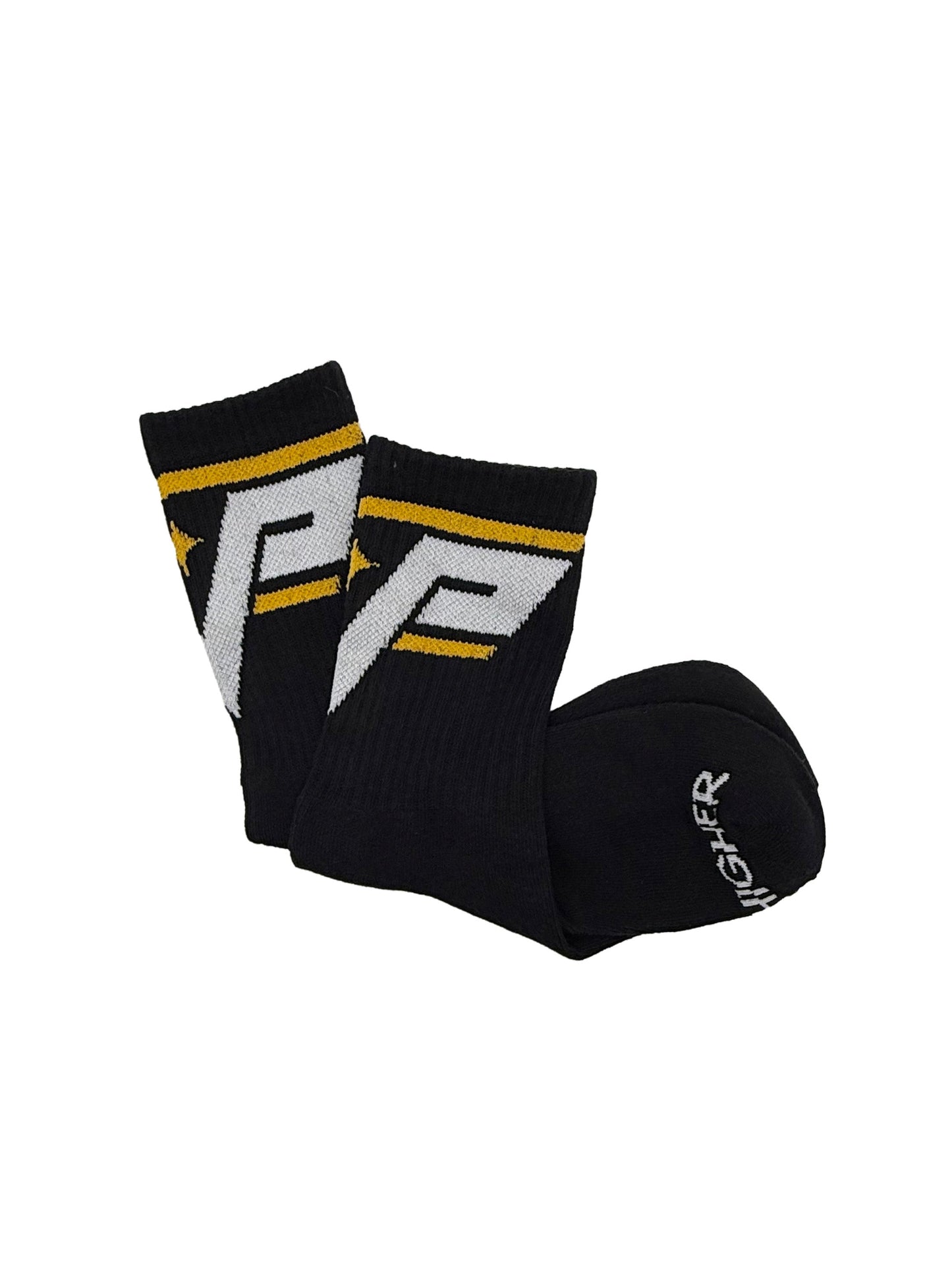 Black & Yellow, Black & Yellow MVP Crew Socks - Men's