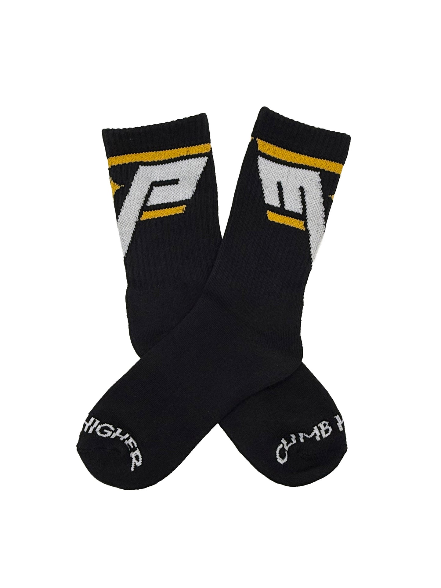 Black & Yellow, Black & Yellow MVP Crew Socks - Men's