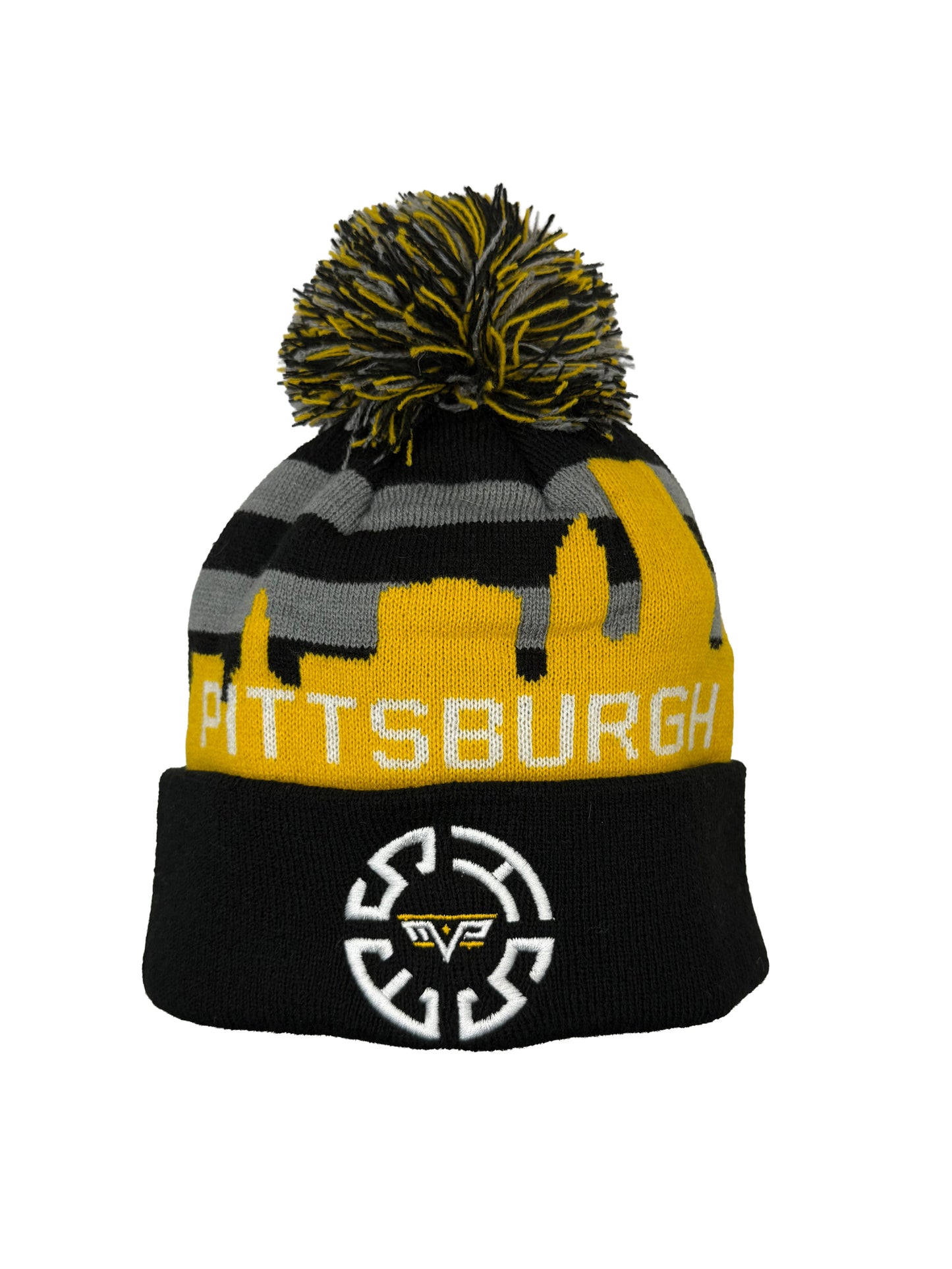 Pittsburgh Skyline Pom-Pom Beanie - (Toddler & Children Size)